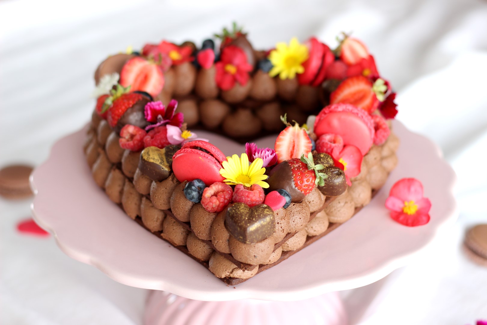 Torta de números (number cake), edición San Valentín - Not Only Salad