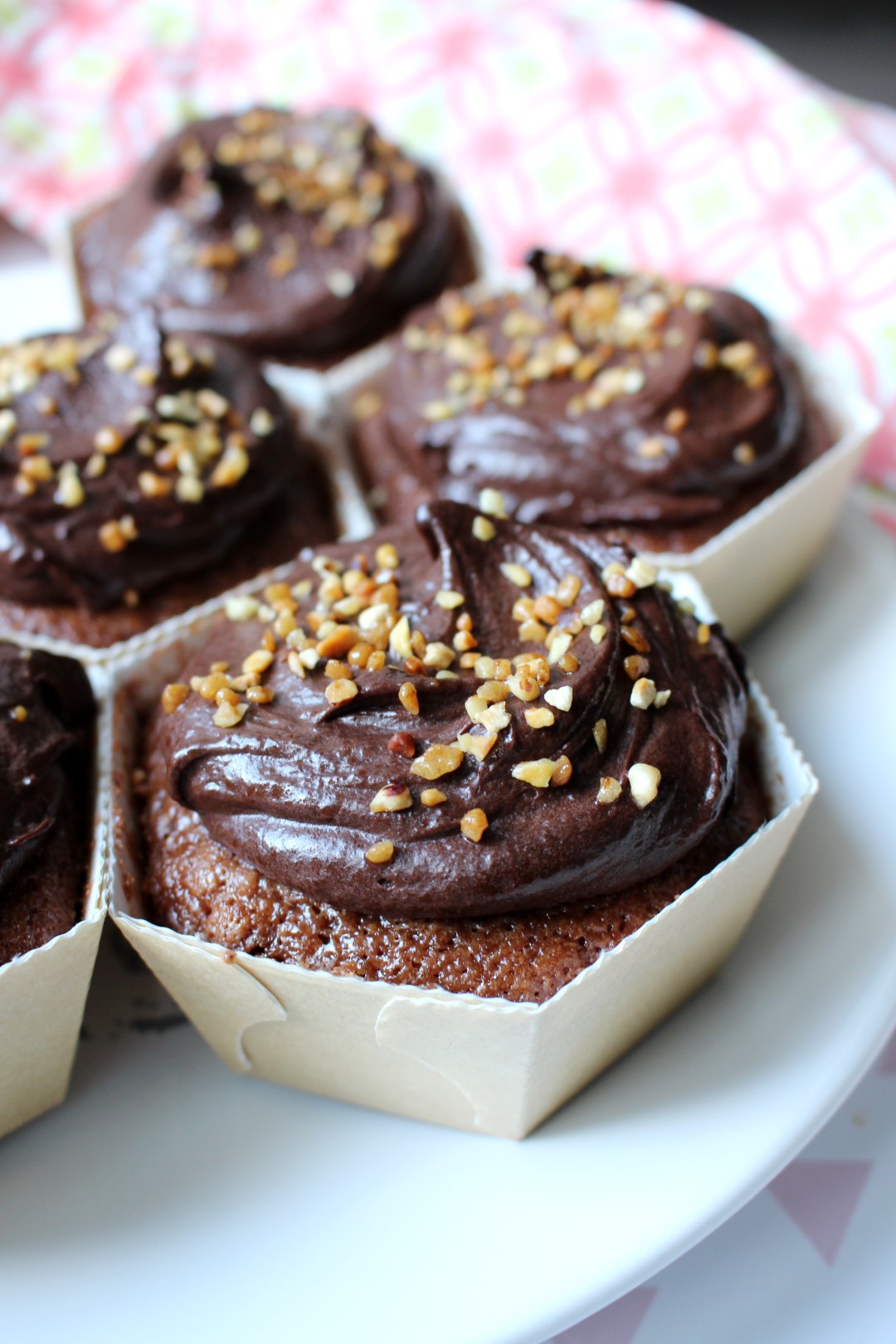 Cupcakes fudge de chocolate